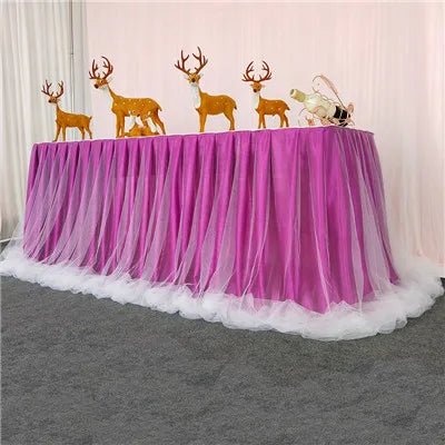 Jupe de Table Organza Volantée