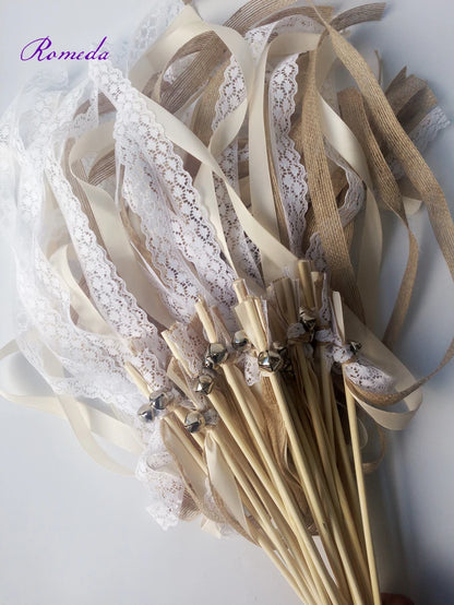 Rubans de sortie mariage avec clochettes