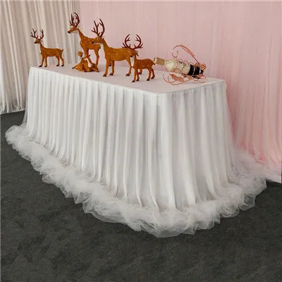 Jupe de Table Organza Volantée
