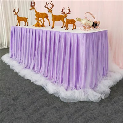 Jupe de Table Organza Volantée