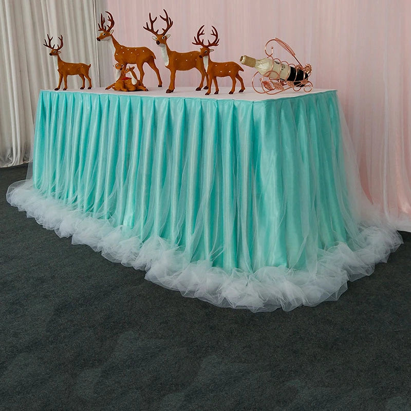 Jupe de Table Organza Volantée