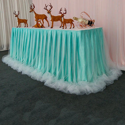 Jupe de Table Organza Volantée