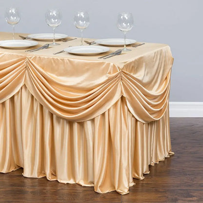 Jupe de Table Plissée Drapée