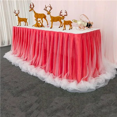 Jupe de Table Organza Volantée