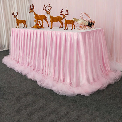 Jupe de Table Organza Volantée