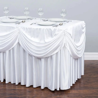 Jupe de Table Plissée Drapée