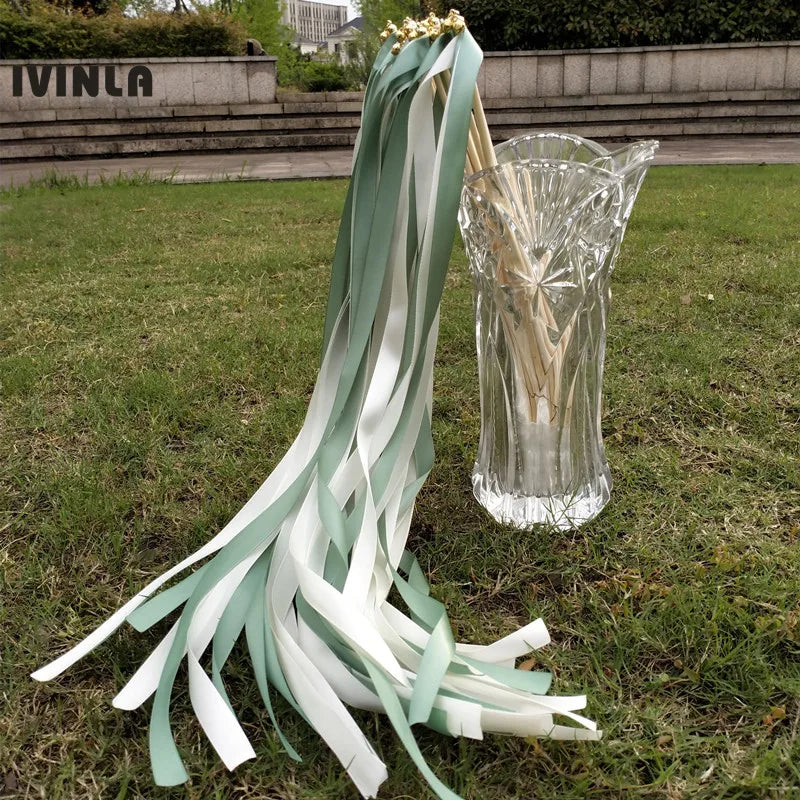 Baguettes ruban mariage satin bicolore
