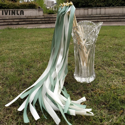 Baguettes ruban mariage satin bicolore