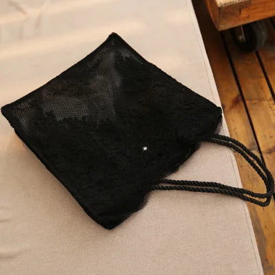 Sac mariée cabas en dentelle