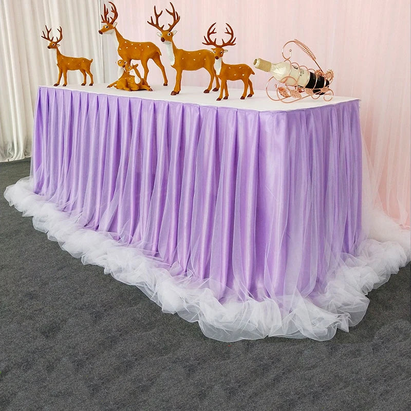 Jupe de Table Organza Volantée