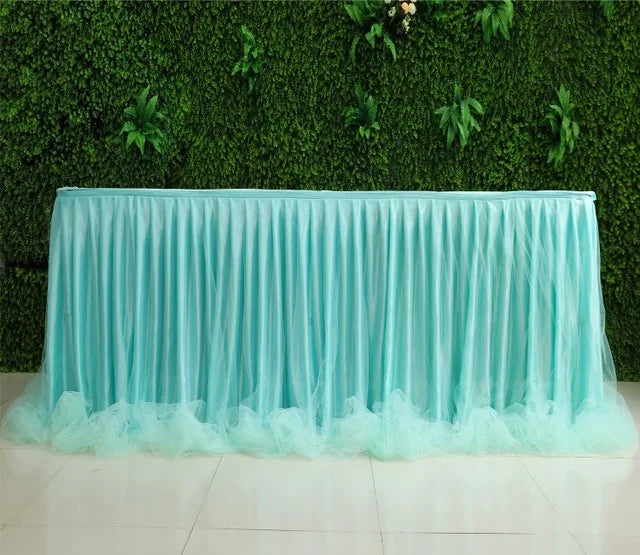 Jupe de Table Organza Volantée
