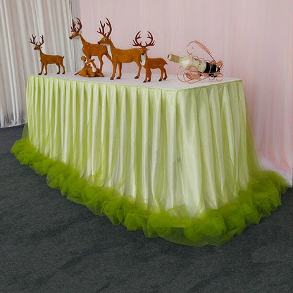 Jupe de Table Organza Volantée