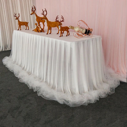 Jupe de Table Organza Volantée
