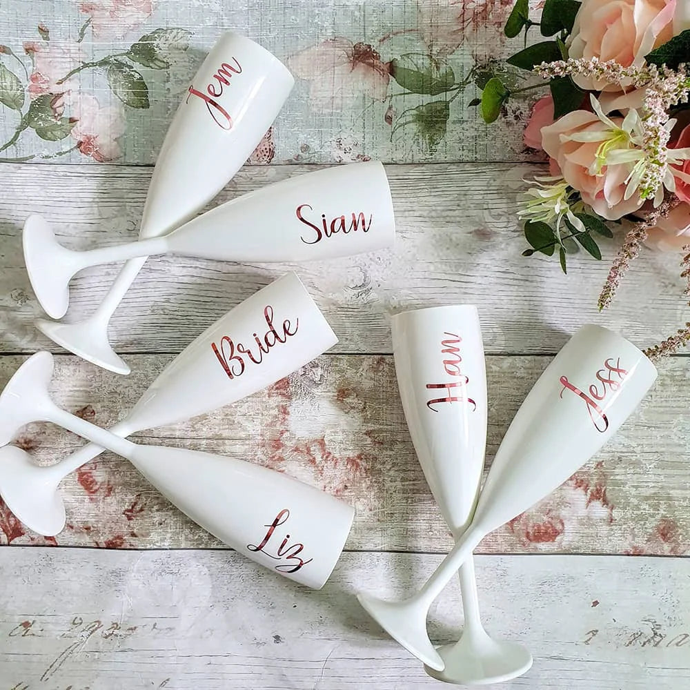 Flûte champagne mariage personnalisée prénom