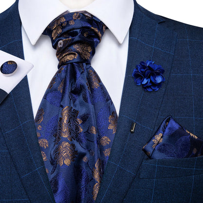 Cravate mariage lavallière cachemire et pochette — vue 12