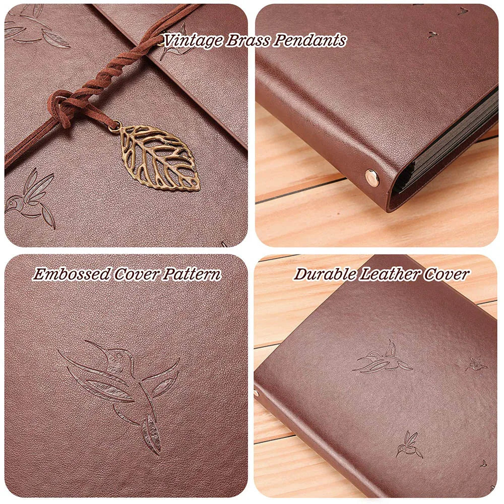 Livre d'Or Mariage Vintage Cuir
