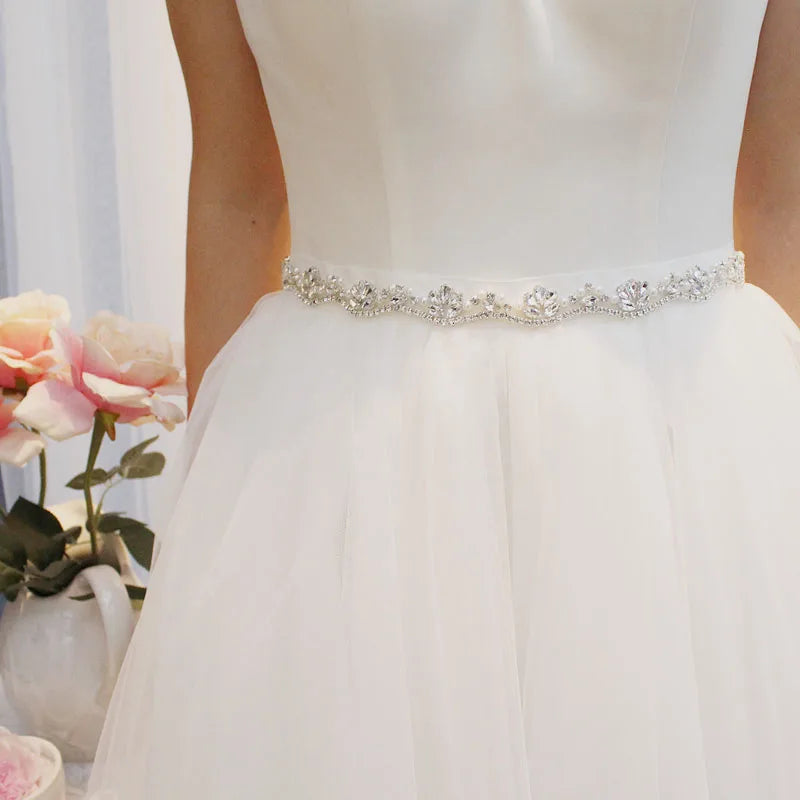 Ceinture Robe de Mariée Strass Perles