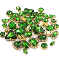 Strass à coudre robe de mariée 50 pièces — Vert Herbe