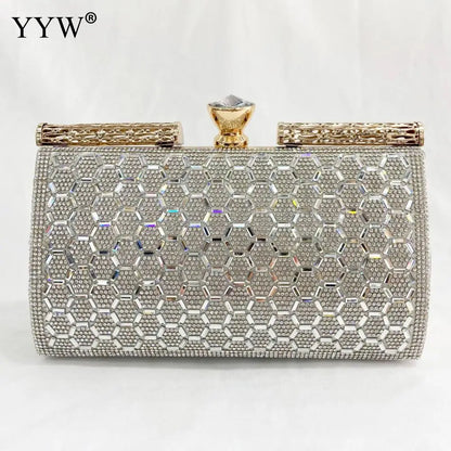 Pochette Mariage Minaudière Strass Chaîne