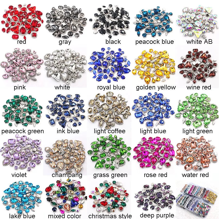 Strass à coudre robe de mariée 50 pièces