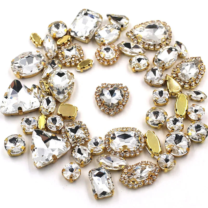 Strass à coudre robe de mariée 50 pièces
