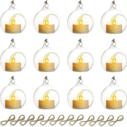 Photophores Suspendus Boule de Verre Mariage