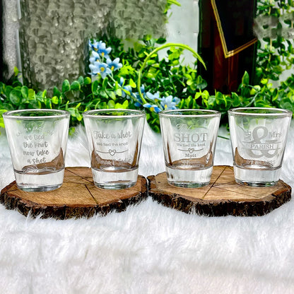 Verre à shooter gravé cadeau témoin