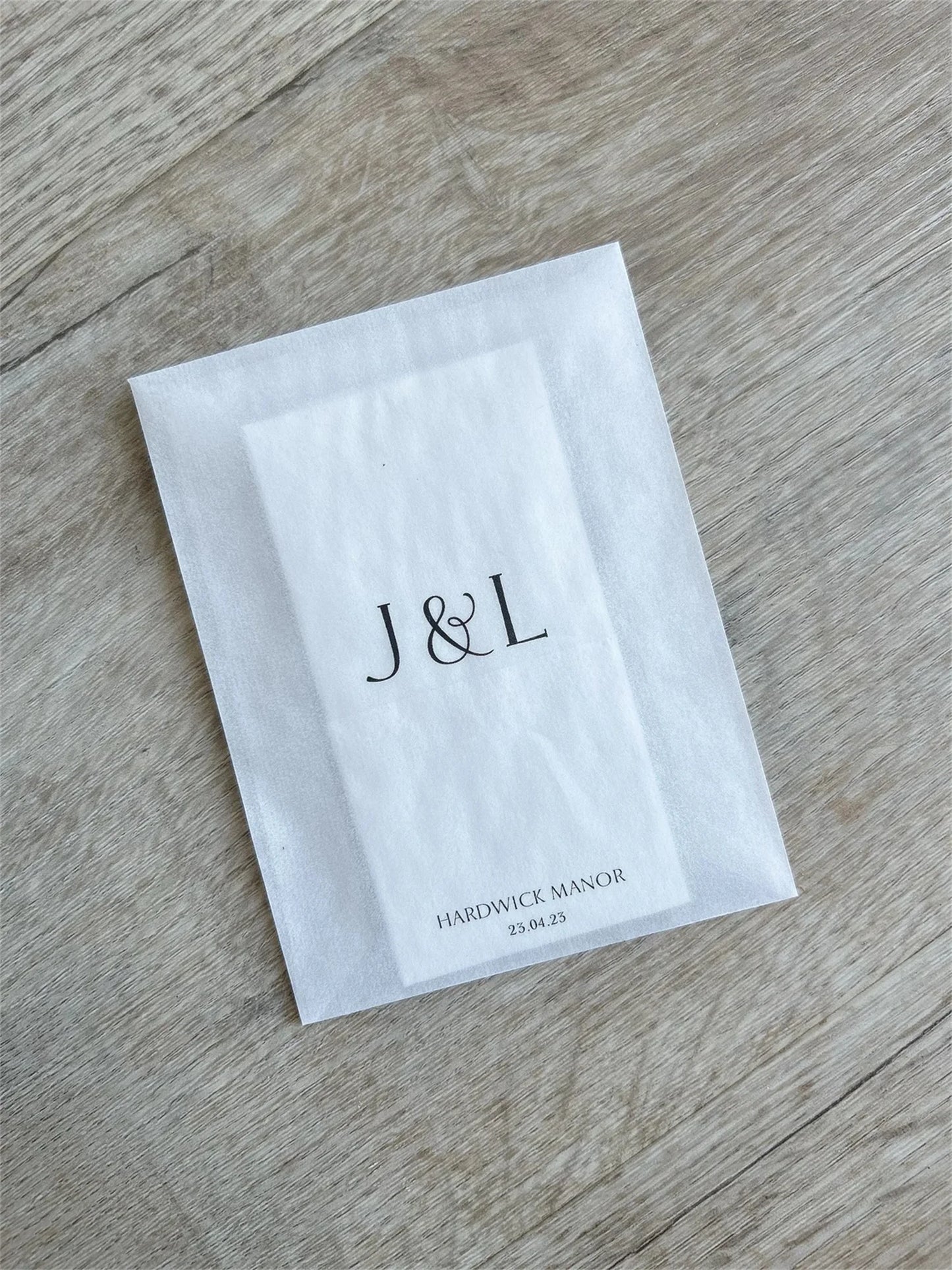 Pochettes mouchoirs larmes de joie mariage