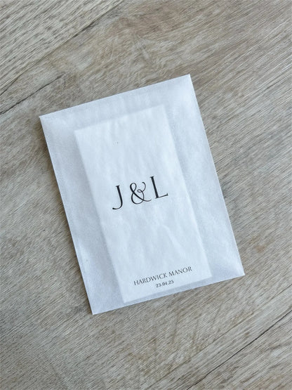Pochettes mouchoirs larmes de joie mariage