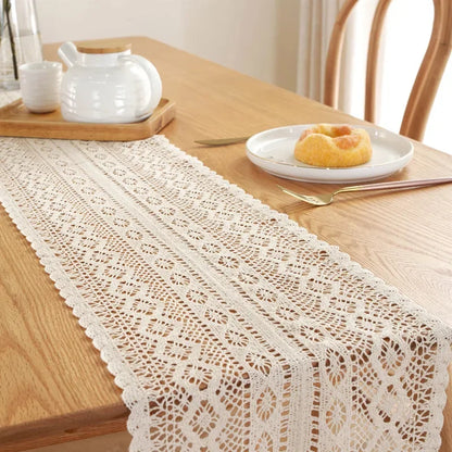 Chemin de Table Crochet Franges