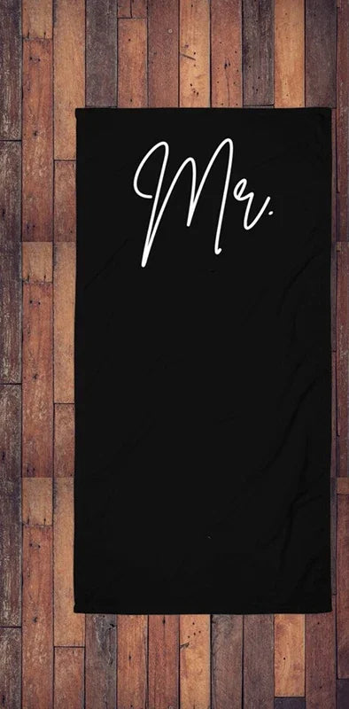 Serviette de Plage Mr & Mrs