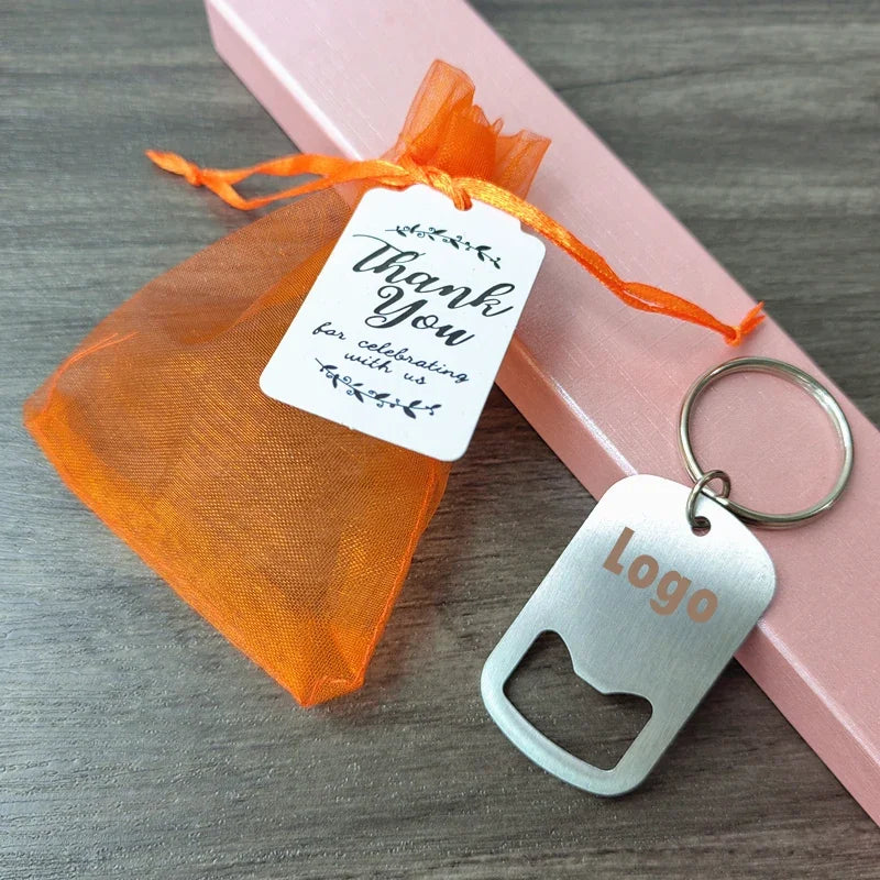 Cadeau Invité Mariage Porte-clés Décapsuleur Personnalisé