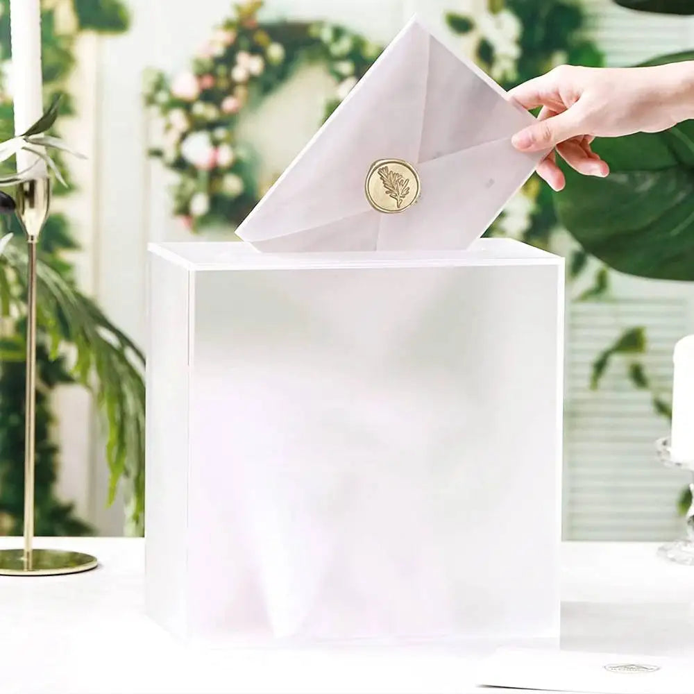 Urne Mariage Acrylique Boîte à Enveloppes