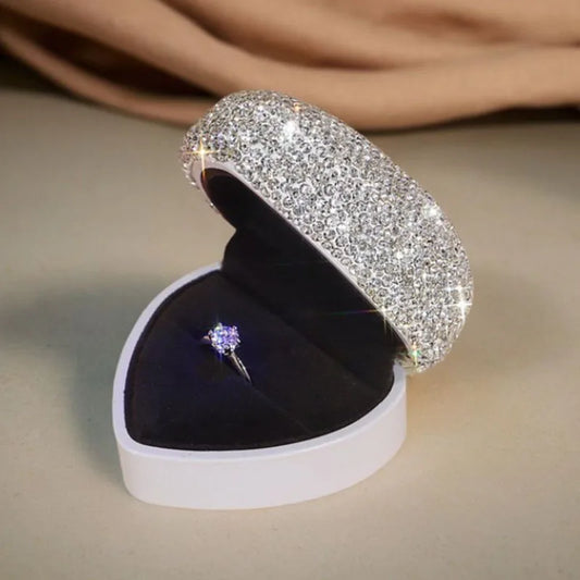 Boîte Alliance Cœur LED Diamant