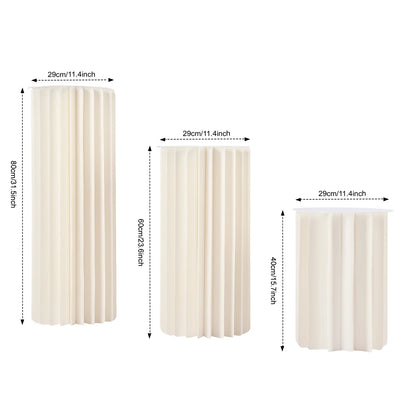 Lot 3 Colonnes Centre de Table Mariage Pliables