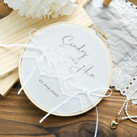 Coussin d'Alliance Perles et Dentelle — vue 7