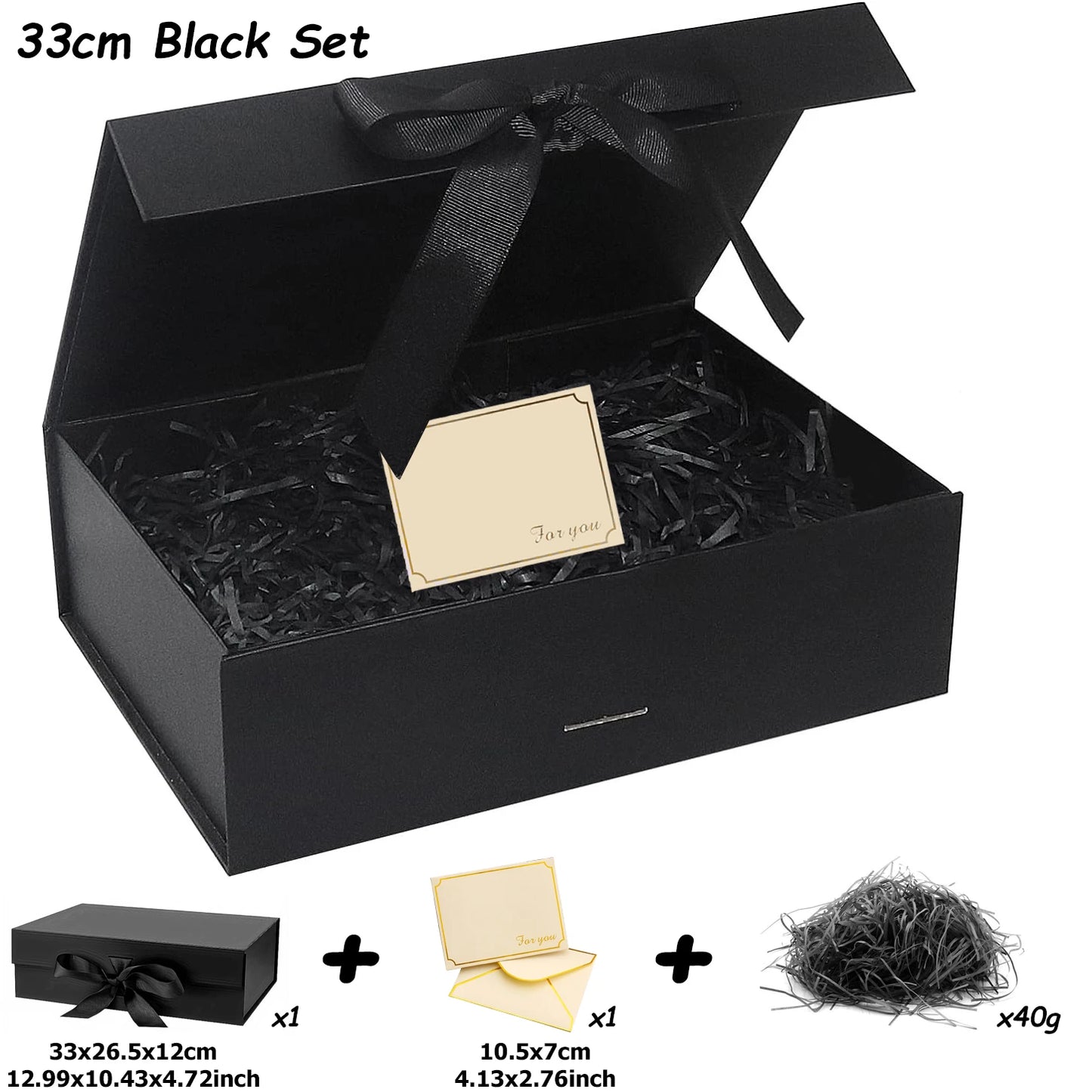 Coffret Cadeau Mariage Magnétique avec Ruban