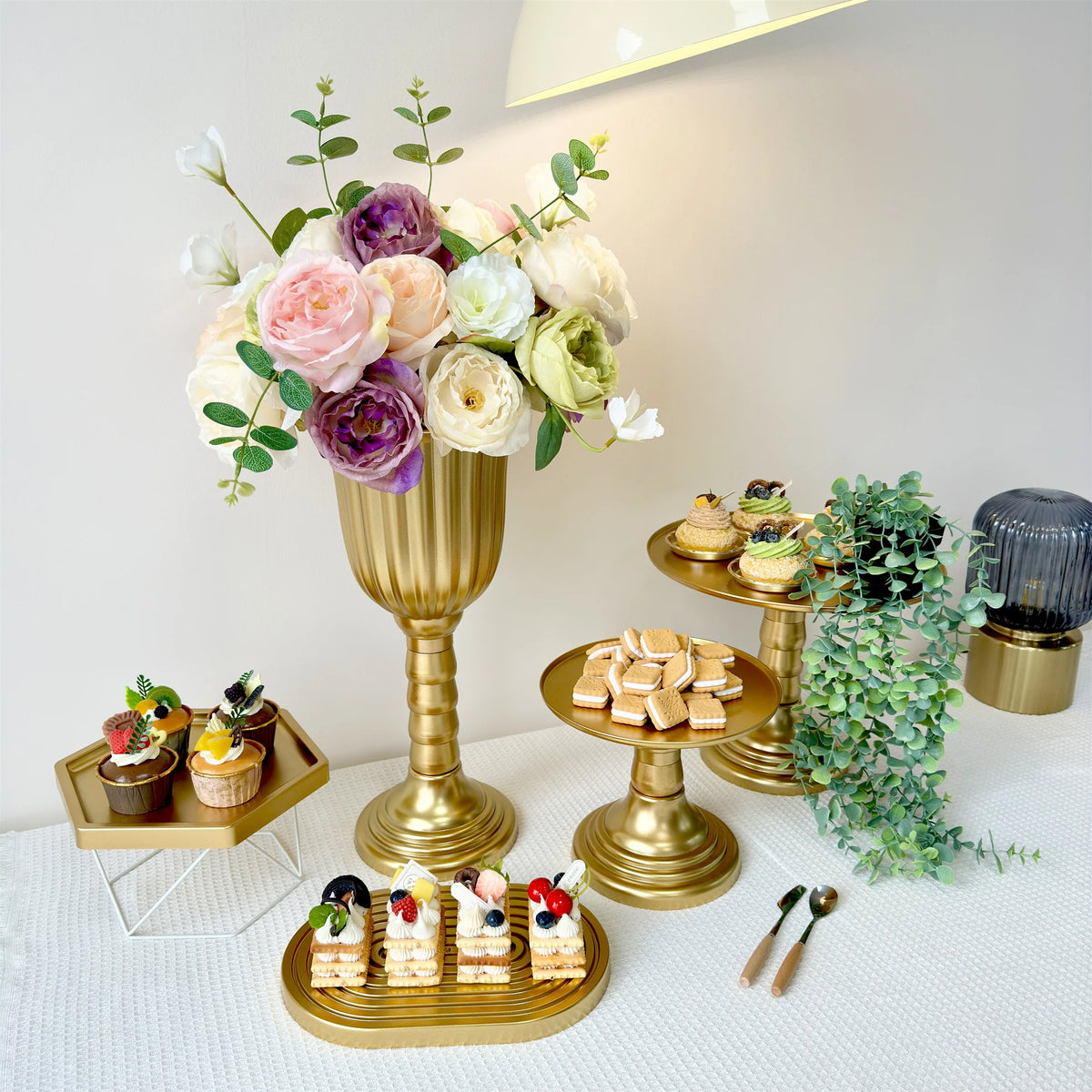 Vase cylindrique haut centre de table