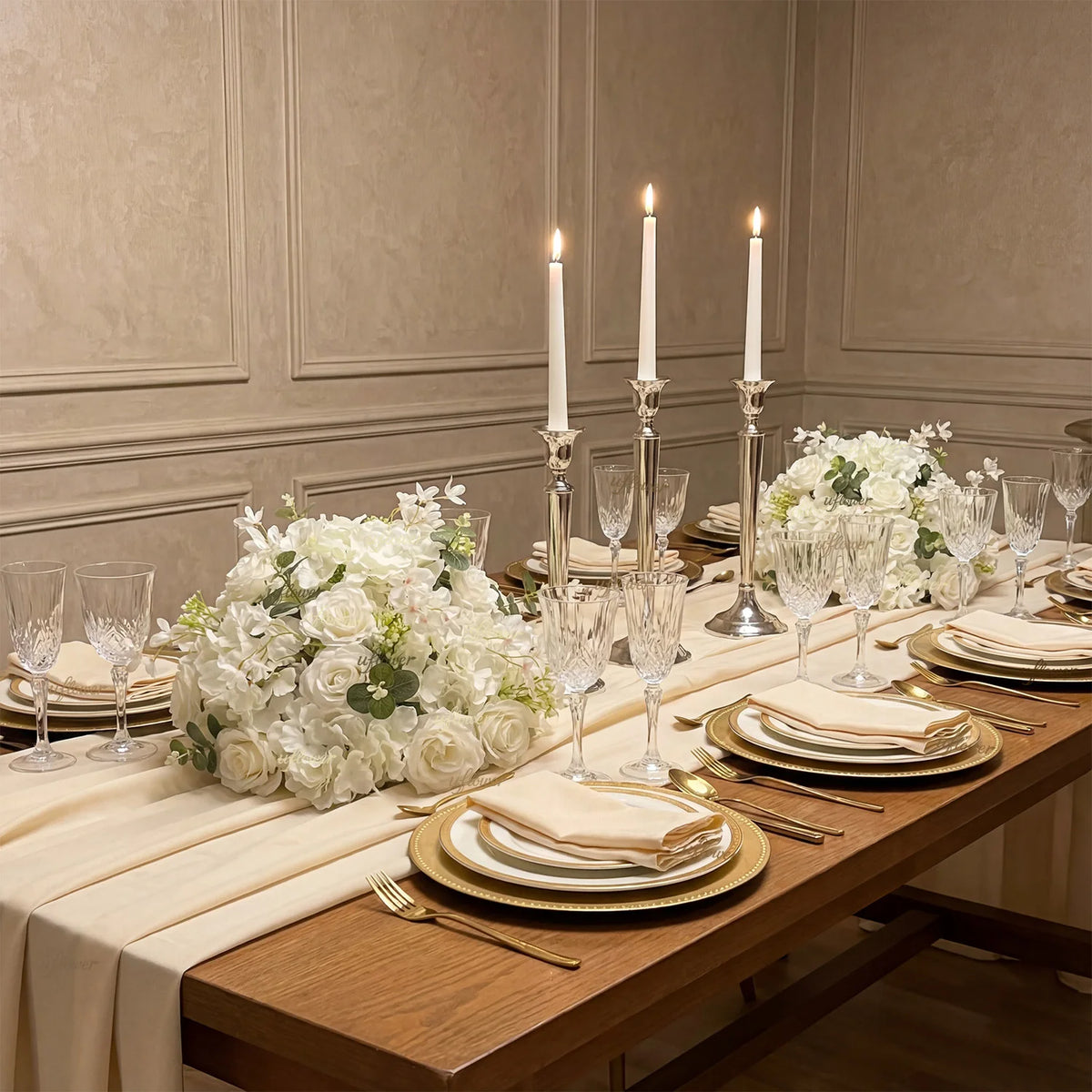 Demi-Boule de Roses Artificielles Mariage — vue 5