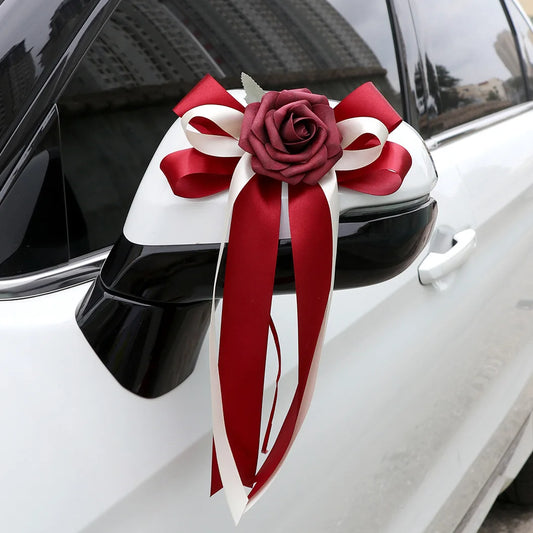 6 Nœuds Décoration Voiture Mariage