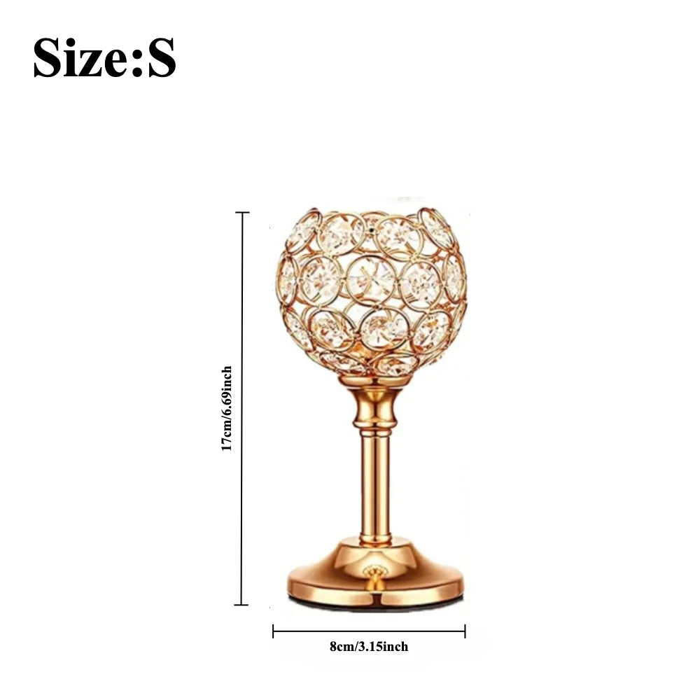 Bougeoir Cristal Trois Coupelles Mariage