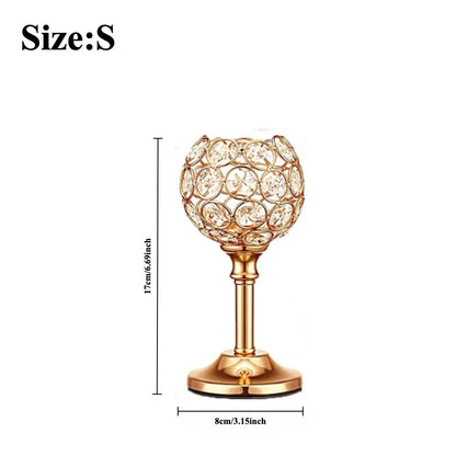 Bougeoir Cristal Trois Coupelles Mariage
