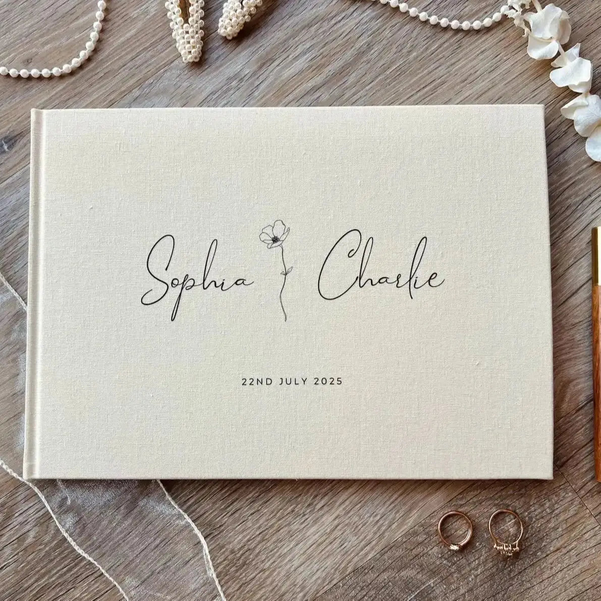 Livre d'or mariage photo personnalisé réception