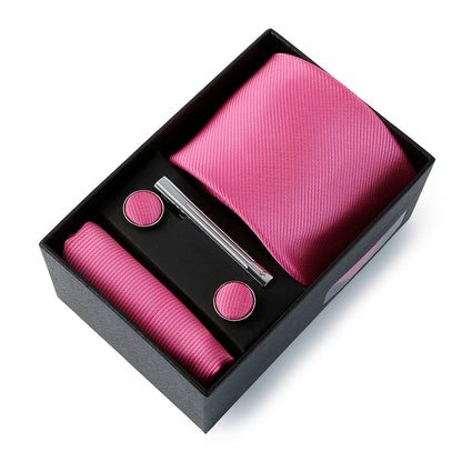 Coffret Cravate Mariage Unie avec Pince — vue 7