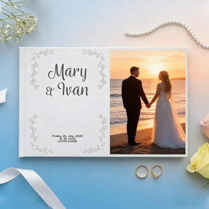 Livre d'or mariage personnalisé photo couple — vue 6