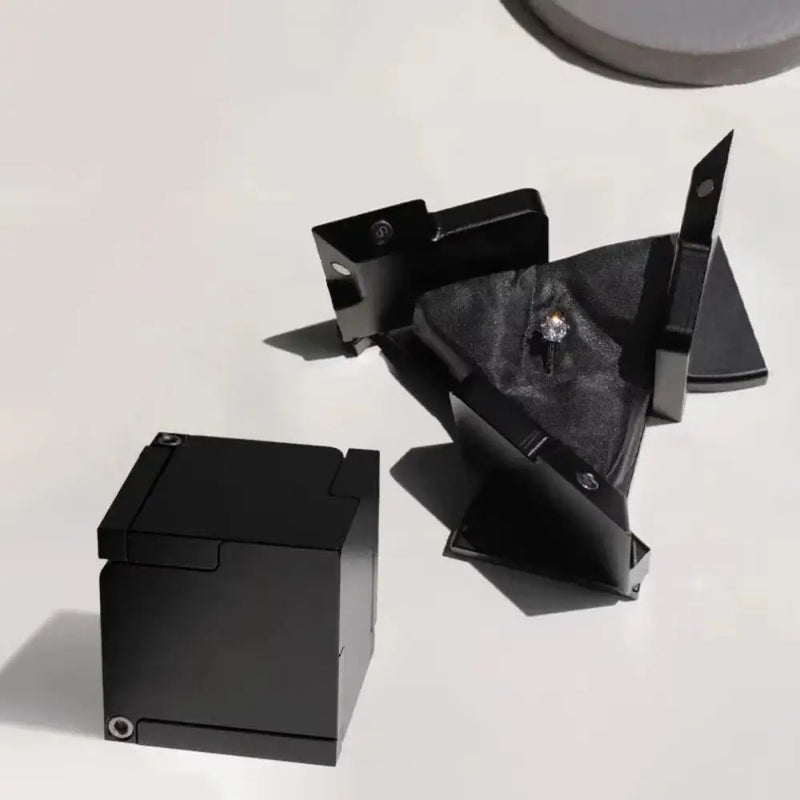 Boîte alliance cube rotative noire