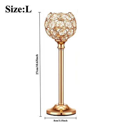 Bougeoir Cristal Trois Coupelles Mariage