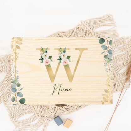 Boîte souvenir mariage initiale personnalisée