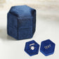 Personalized Hexagon Velvet Wedding Ring Box Engraved Name Date Bridal Jewelry Storage Box Engagement Decor