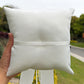 Coussin Alliance Dentelle Perles Blanc